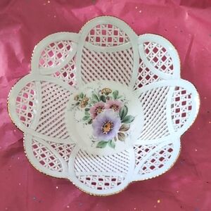 Transylvania Porcelain Floral Bowl